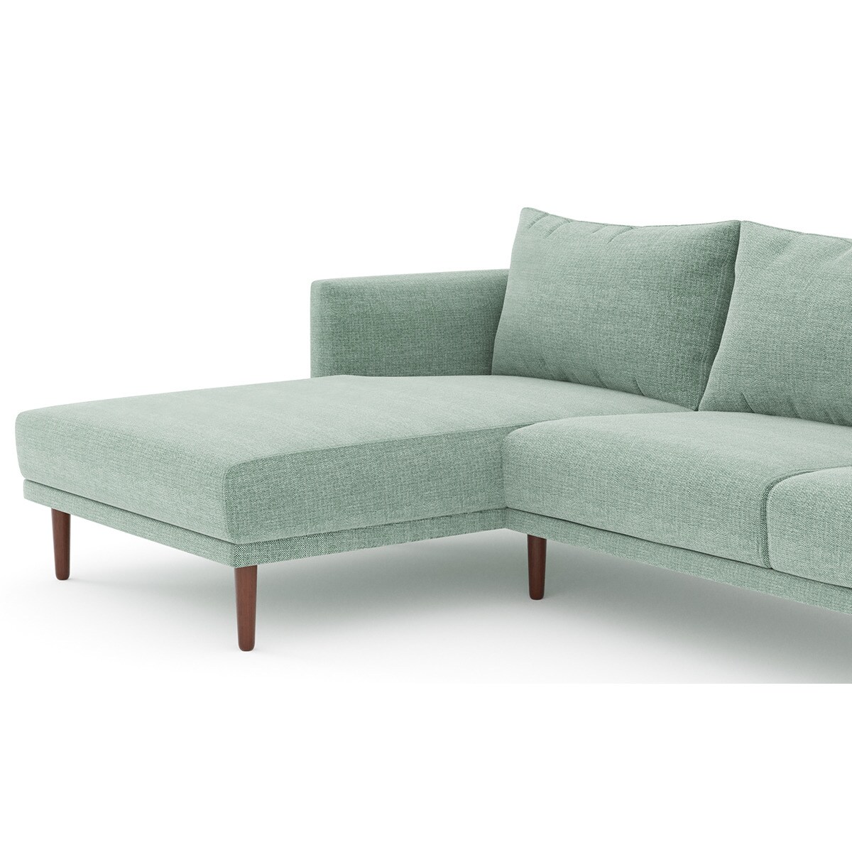 Sofá de 5 lugares com chaise longue esquerda Davis Room Verde-4