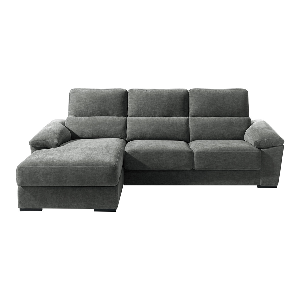 Imagem 0 de Sofá estofado de 5 lugares com assentos deslizantes e chaise longue esquerda com baú Cloud