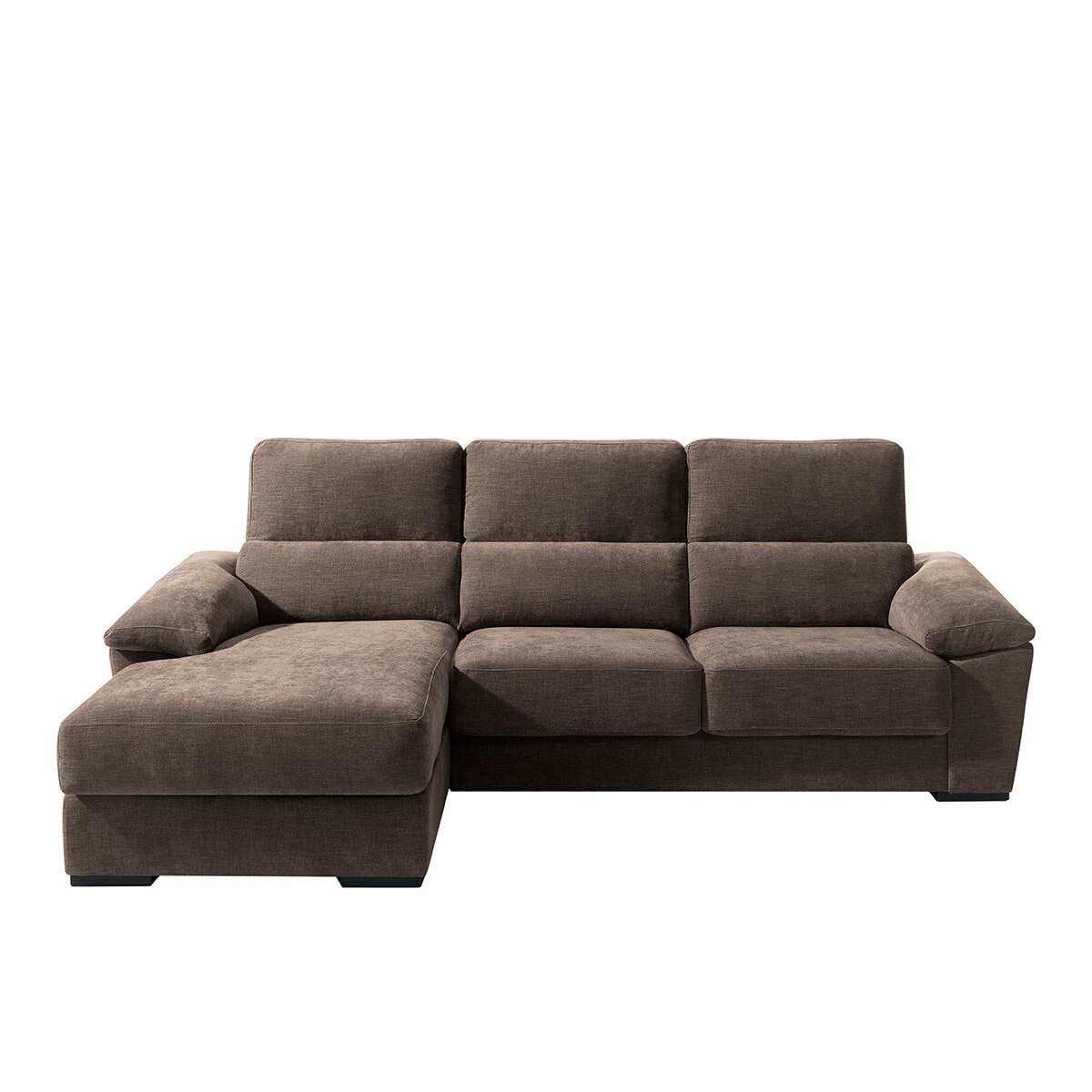Imagem 0 de Sofá estofado de 5 lugares com assentos deslizantes e chaise longue esquerda com baú Cloud