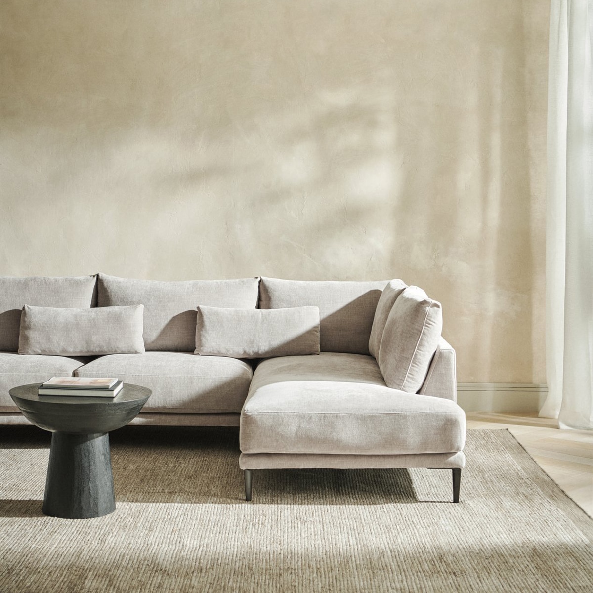 Imagem 0 de Sofá de canto com terminal direito Harvey