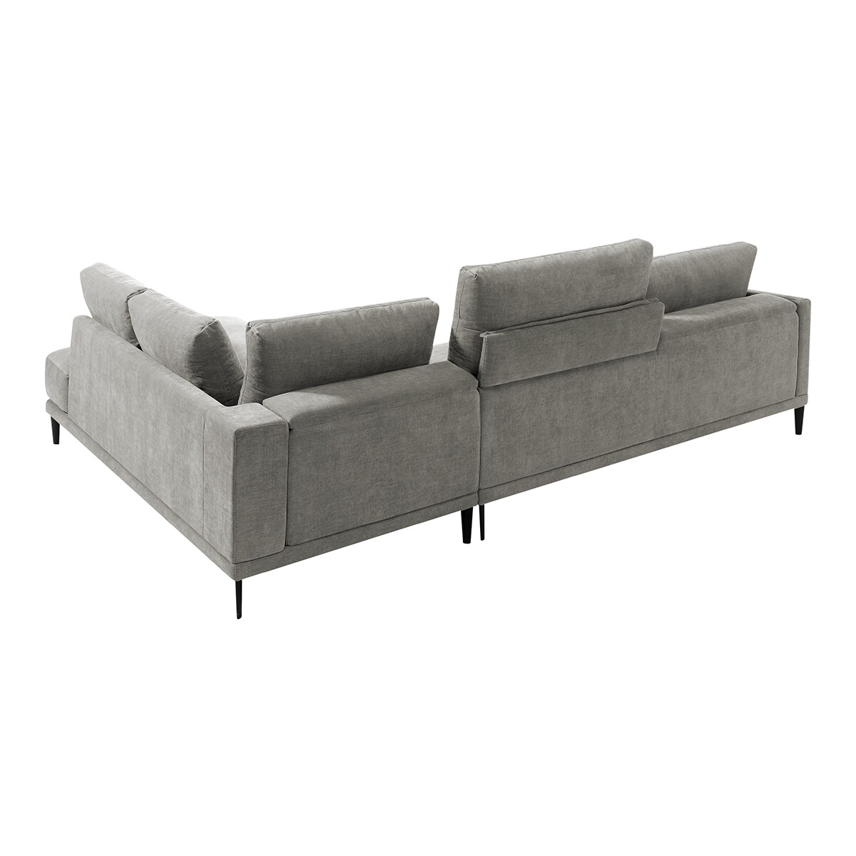 Sofá de canto com terminal direito Harvey Cimento-8