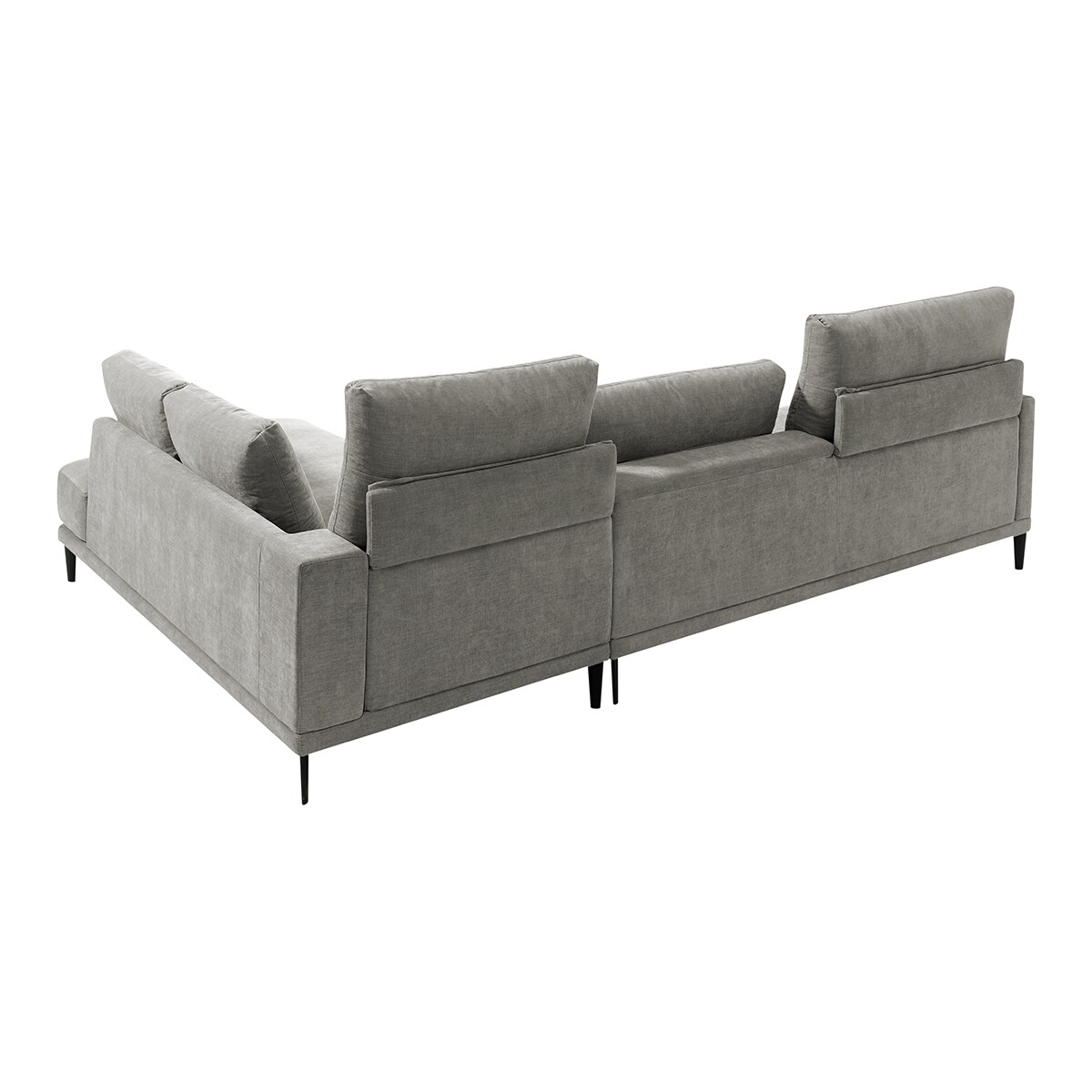 Sofá de canto com terminal direito Harvey Cimento-9