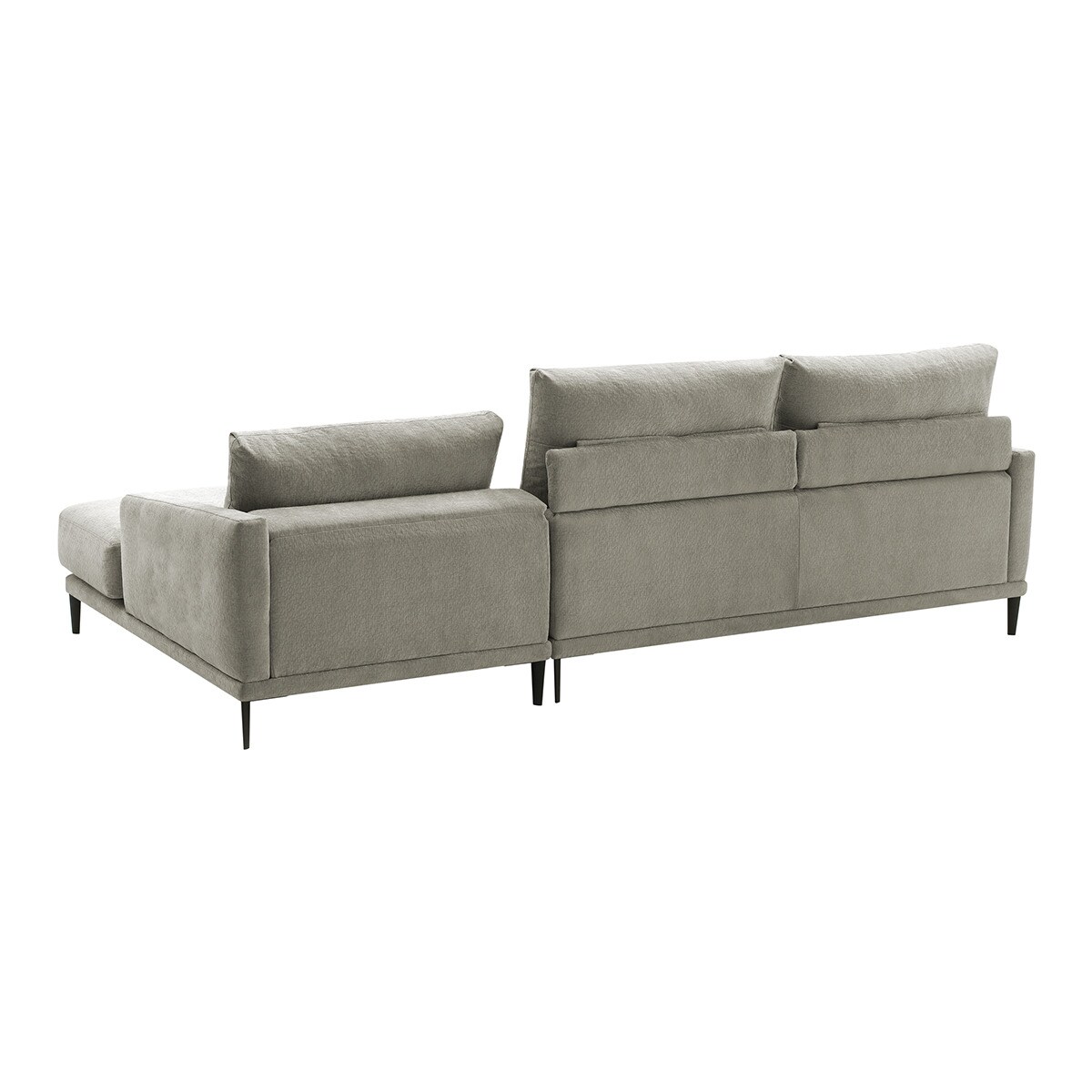 Imagen 3 de Sofá de 5 plazas con chaiselongue derecha Harvey - Boston Marrón Boston Marrón