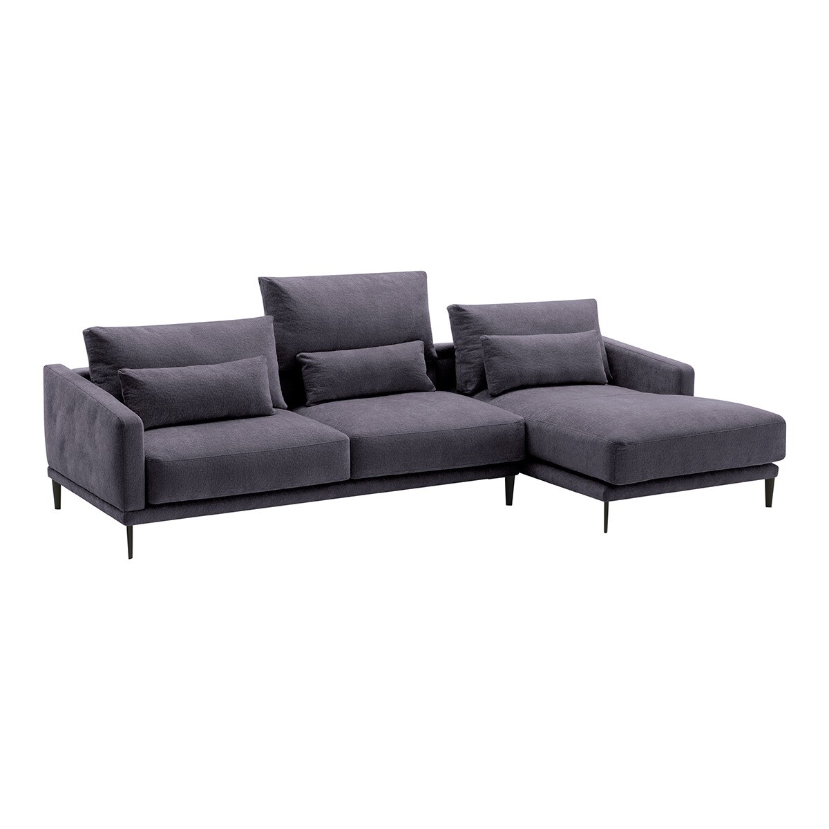 Imagen 2 de Sofá de 5 plazas con chaiselongue derecha Harvey - Boston Lavanda Boston Lavanda