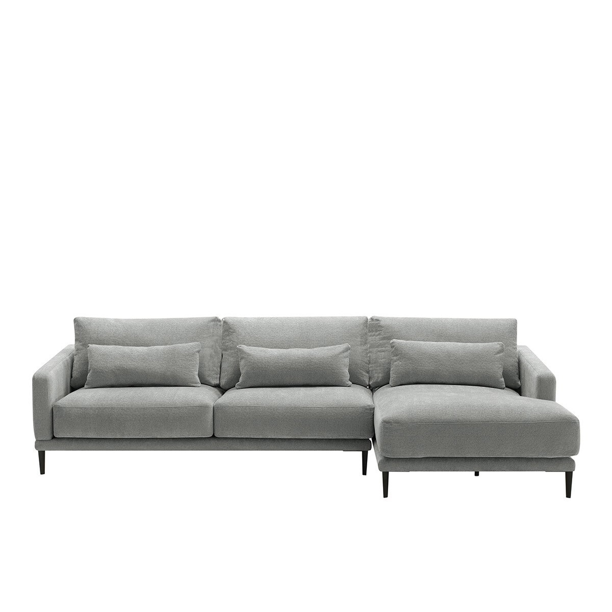 Sofá de 5 plazas con chaiselongue derecha Harvey El Corte Inglés - Gris claro Gris claro-1