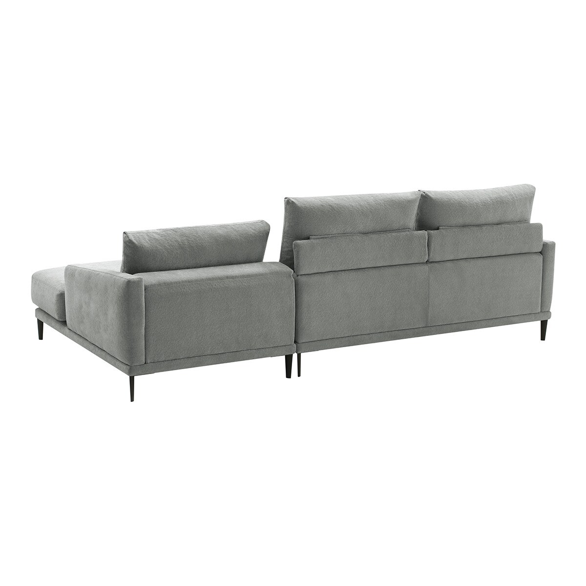 Sofá de 5 plazas con chaiselongue derecha Harvey El Corte Inglés - Gris claro Gris claro-3