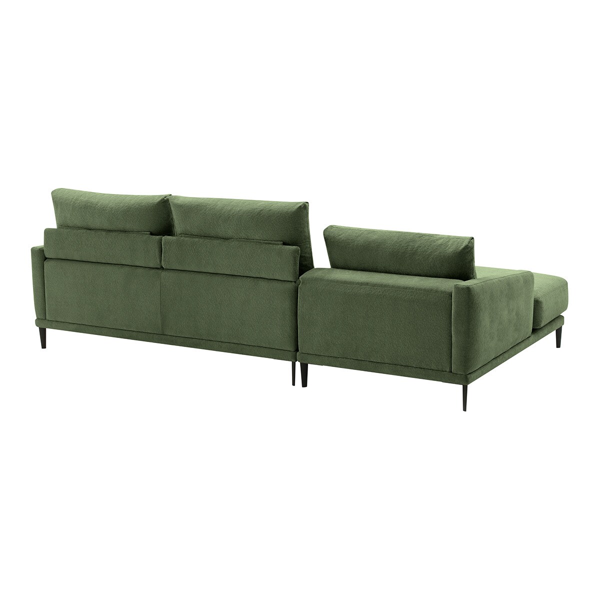 Sofá de 5 plazas con chaiselongue izquierda Harvey El Corte Inglés - Verde Bosque Verde Bosque-3