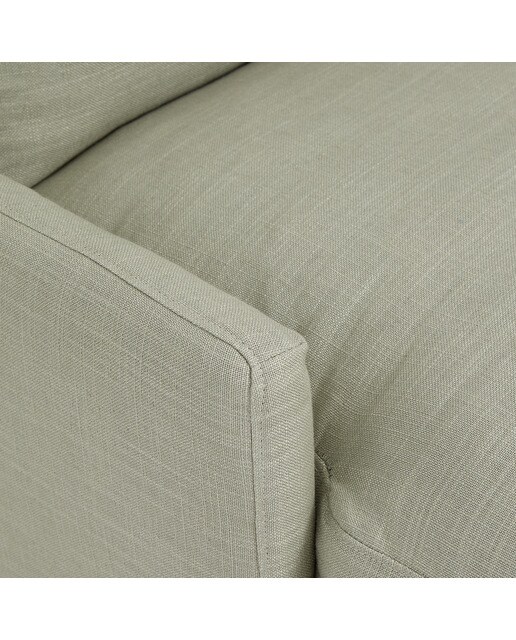 Chaise longue estofada em linho Hampton Pedra-5