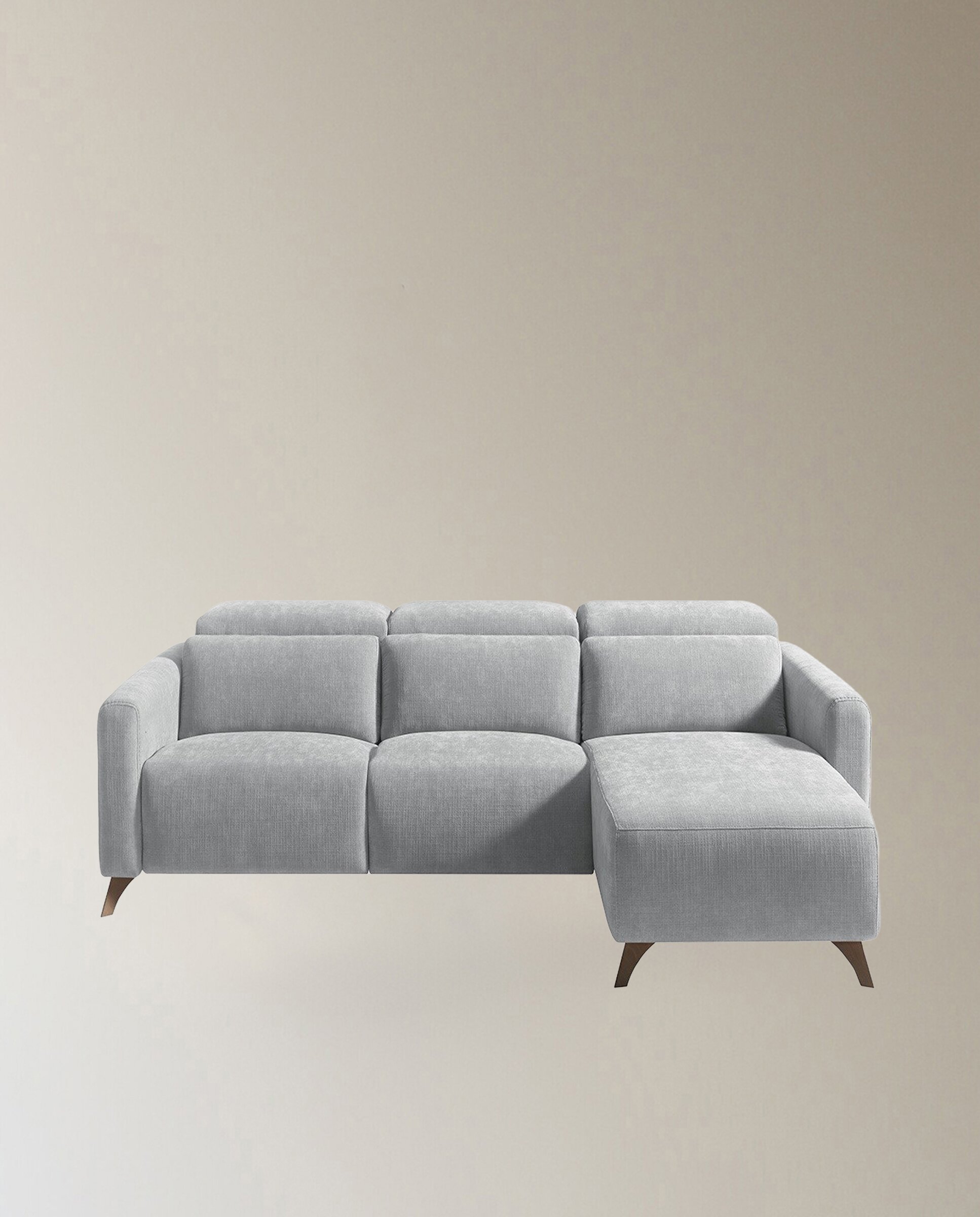 Sofá com Chaise-Longue Direita Oporto Pérola-2