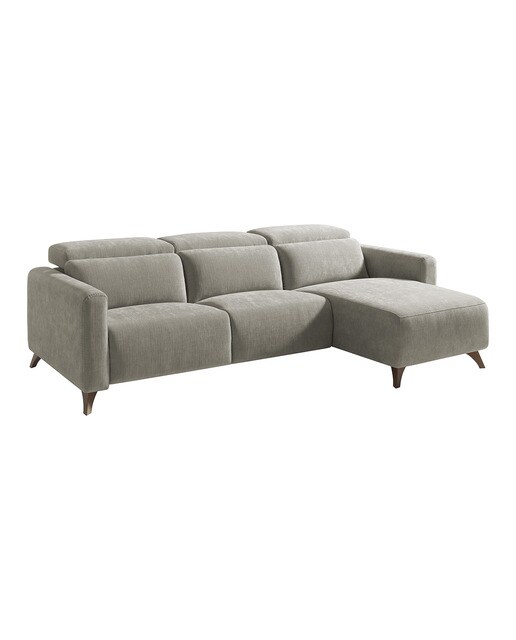 Sofá con chaiselongue derecha y 2 asientos relax eléctricos Oporto El Corte Inglés - Tostado 266 cm Tostado-2