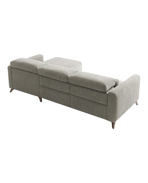 Sofá con chaiselongue derecha y 2 asientos relax eléctricos Oporto El Corte Inglés - Tostado 266 cm Tostado-4