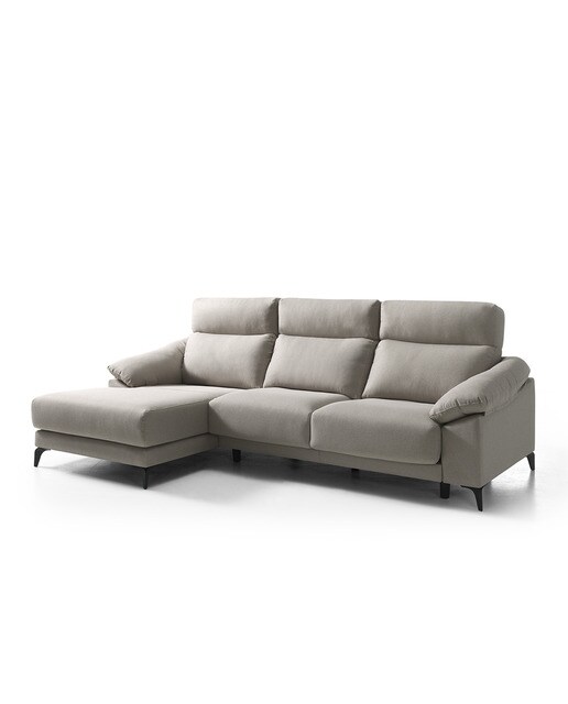 Sofá de 3 plazas con chaiselongue izquierda Alabama El Corte Inglés - Beige Beige-2