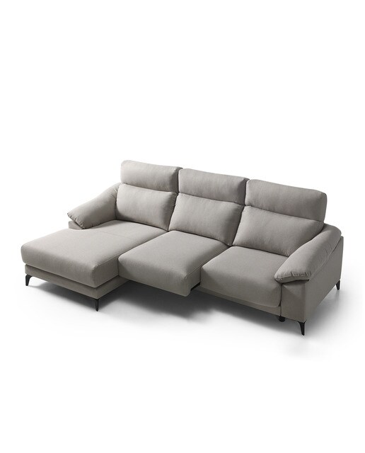 Sofá de 3 plazas con chaiselongue izquierda Alabama El Corte Inglés - Beige Beige-5