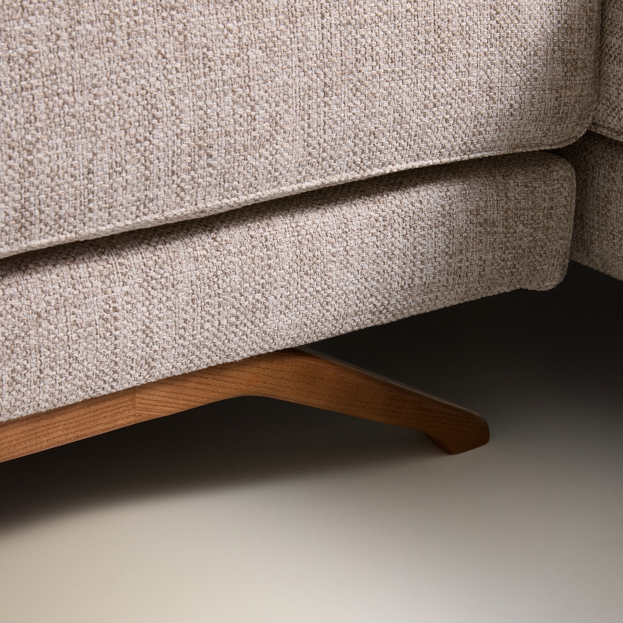 Sofá rinconera de 5 plazas con terminal derecho tapizado Aneka - Enzo Beige Enzo Beige-7