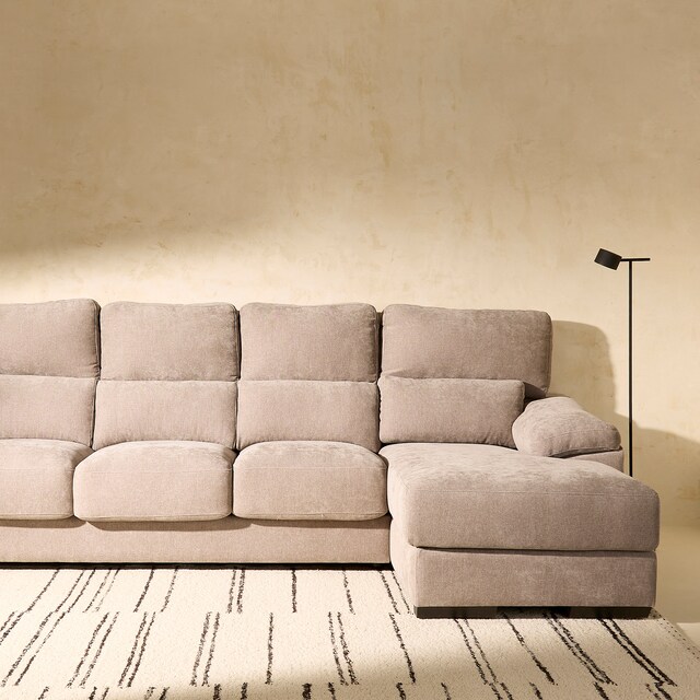 Imagem 0 de Sofá de 3 Lugares com Assentos Deslizantes e Chaise Longue Direita Jerte