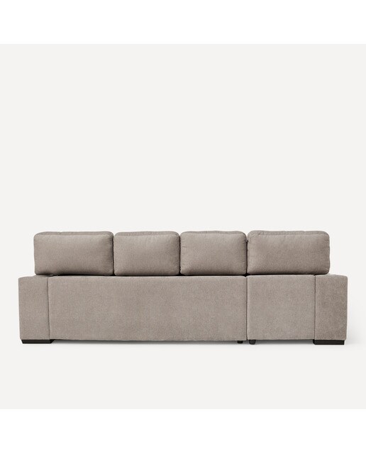Sofá de 3 plazas con asientos deslizantes y chaiselongue izquierda Jerte El Corte Inglés. - Storm/Tostado Storm/Tostado-4