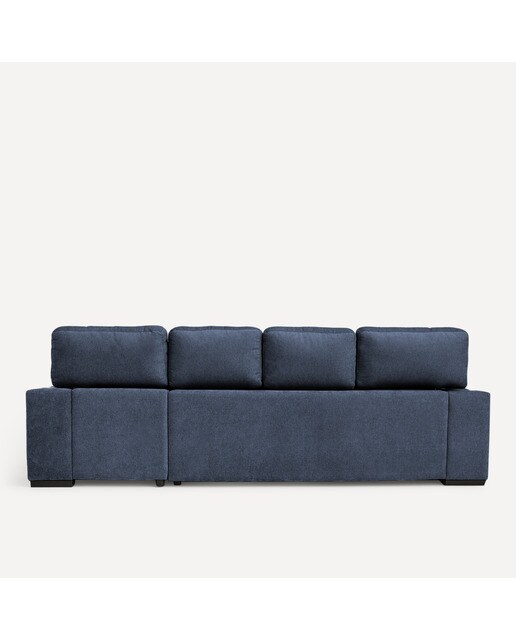 Sofá de 3 plazas con asientos deslizantes y chaiselongue derecha Jerte El Corte Inglés - Storm/Azul Storm/Azul-4