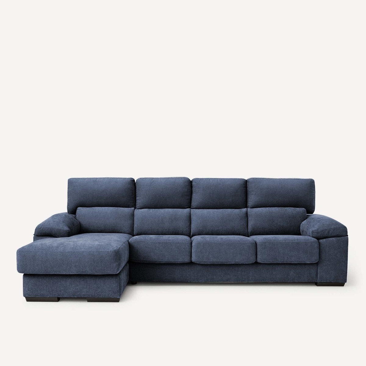 Sofá de 3 plazas con asientos deslizantes y chaiselongue izquierda Jerte El Corte Inglés. - Storm/Azul Storm/Azul-1
