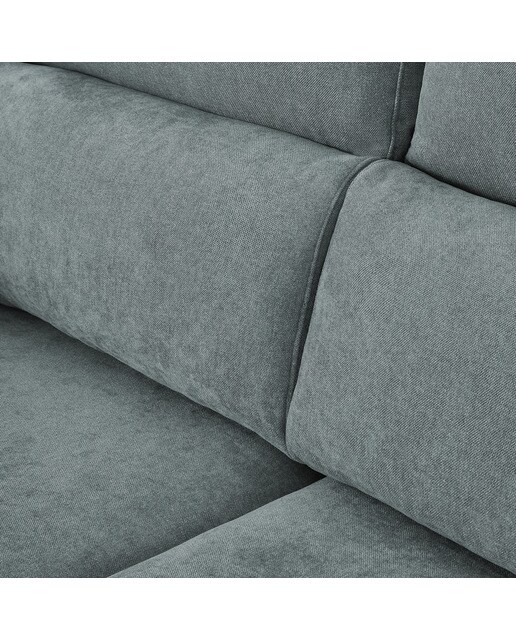 Sofá de 3 plazas con asientos deslizantes y chaiselongue derecha Jerte El Corte Inglés - Storm/Aqua Storm/Aqua-9
