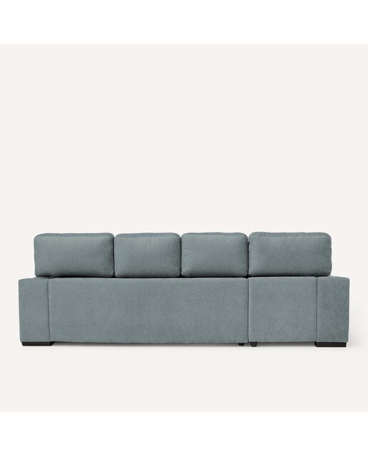 Sofá de 3 plazas con asientos deslizantes y chaiselongue izquierda Jerte El Corte Inglés. - Storm/Aqua Storm/Aqua-4