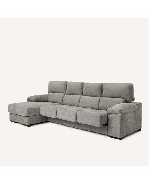 Sofá de 3 plazas con asientos deslizantes y chaiselongue izquierda Jerte El Corte Inglés. - Storm/Gris medio Storm/Gris medio-8