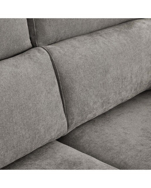 Sofá de 3 plazas con asientos deslizantes y chaiselongue izquierda Jerte El Corte Inglés. - Storm/Gris medio Storm/Gris medio-9