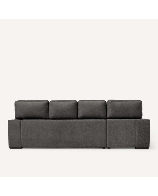 Sofá de 3 Lugares com Assentos Deslizantes e Chaise Longue Esquerda Jerte Storm - Cinzento Escuro-4