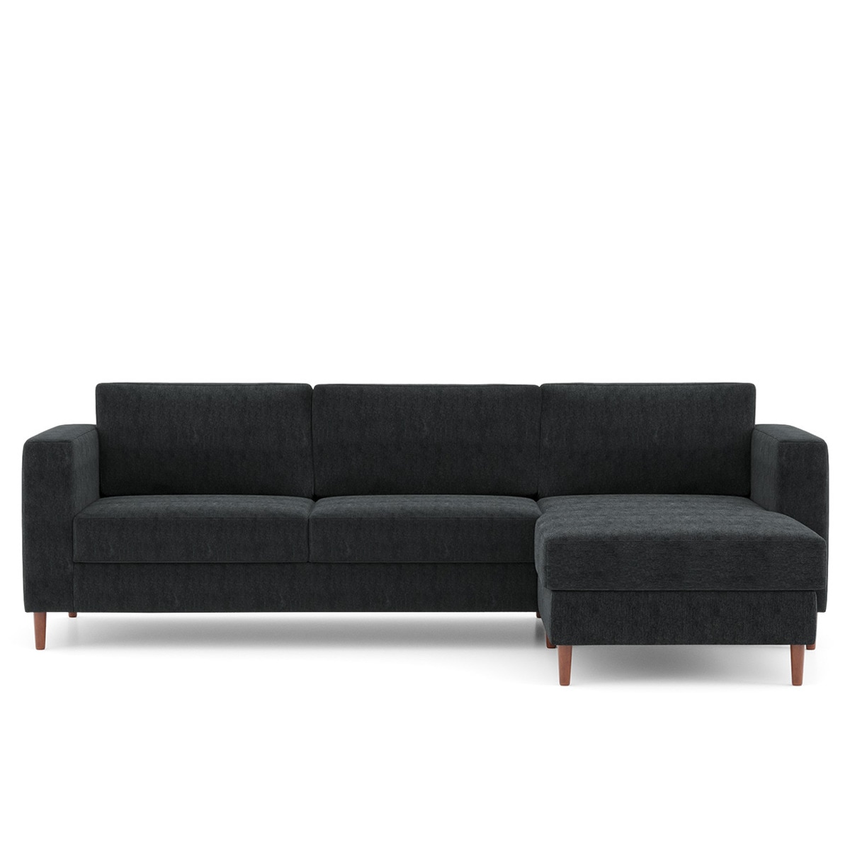 Sofá de 4 plazas con chaiselongue reversible Alan El Corte Inglés - Gris claro Antracita-1