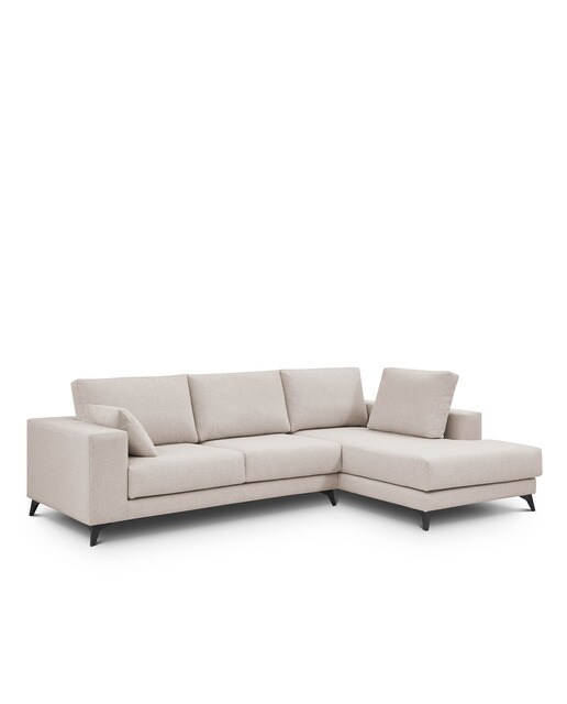Imagen 2 de Sofá tapizado con chaiselongue derecha Nido El Corte Inglés - Crudo 250 cm Crudo