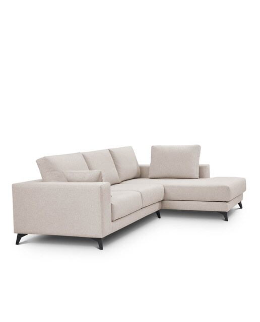 Imagen 3 de Sofá tapizado con chaiselongue derecha Nido El Corte Inglés - Crudo 250 cm Crudo