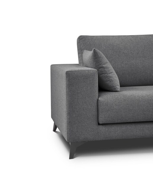 Sofá Estofado com Chaise-Longue Direita Nido Antracite-5