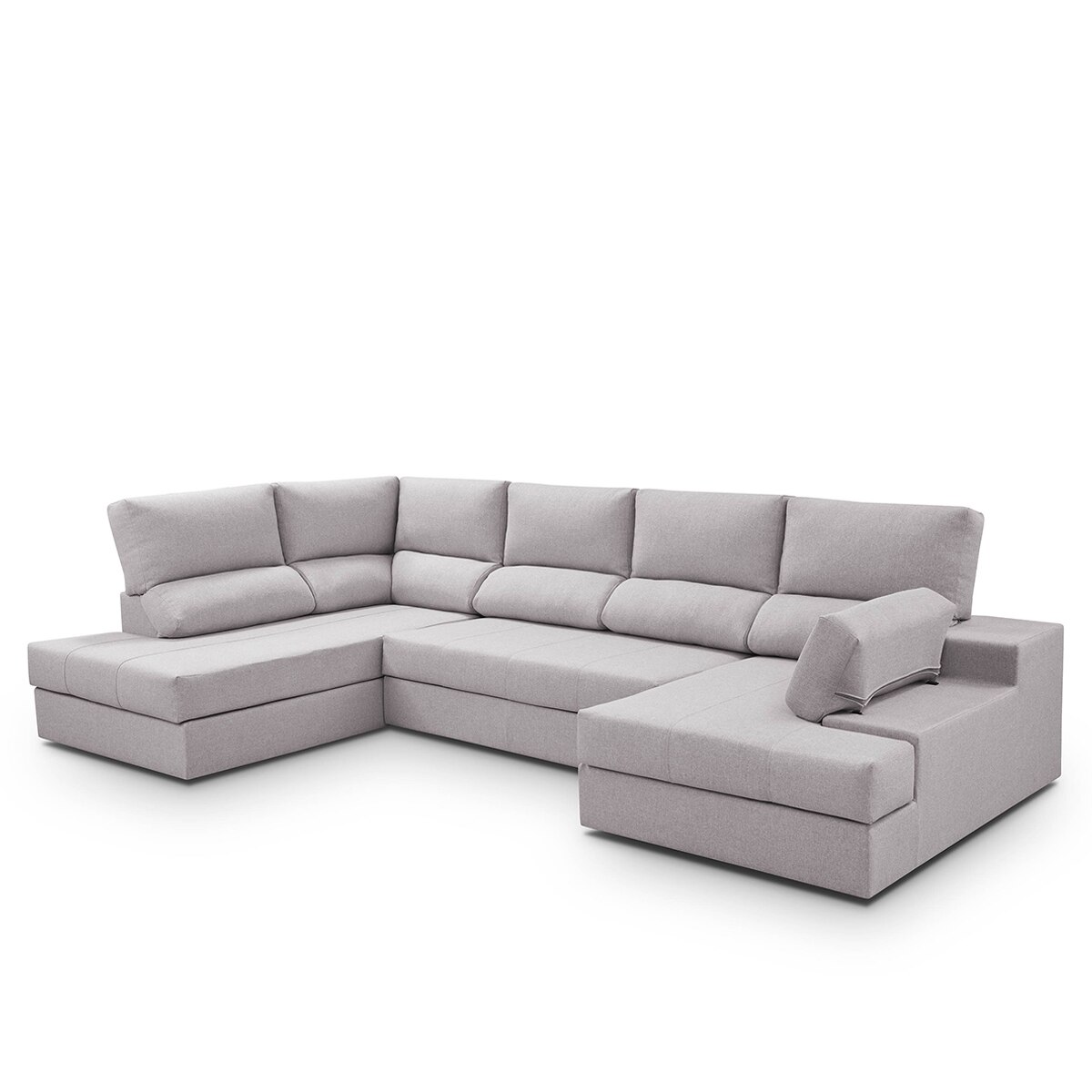 Sofá cama con rinconera izquierda y chaiselongue derecha Eskil El Corte Inglés - Gris claro 296 cm Gris claro-4