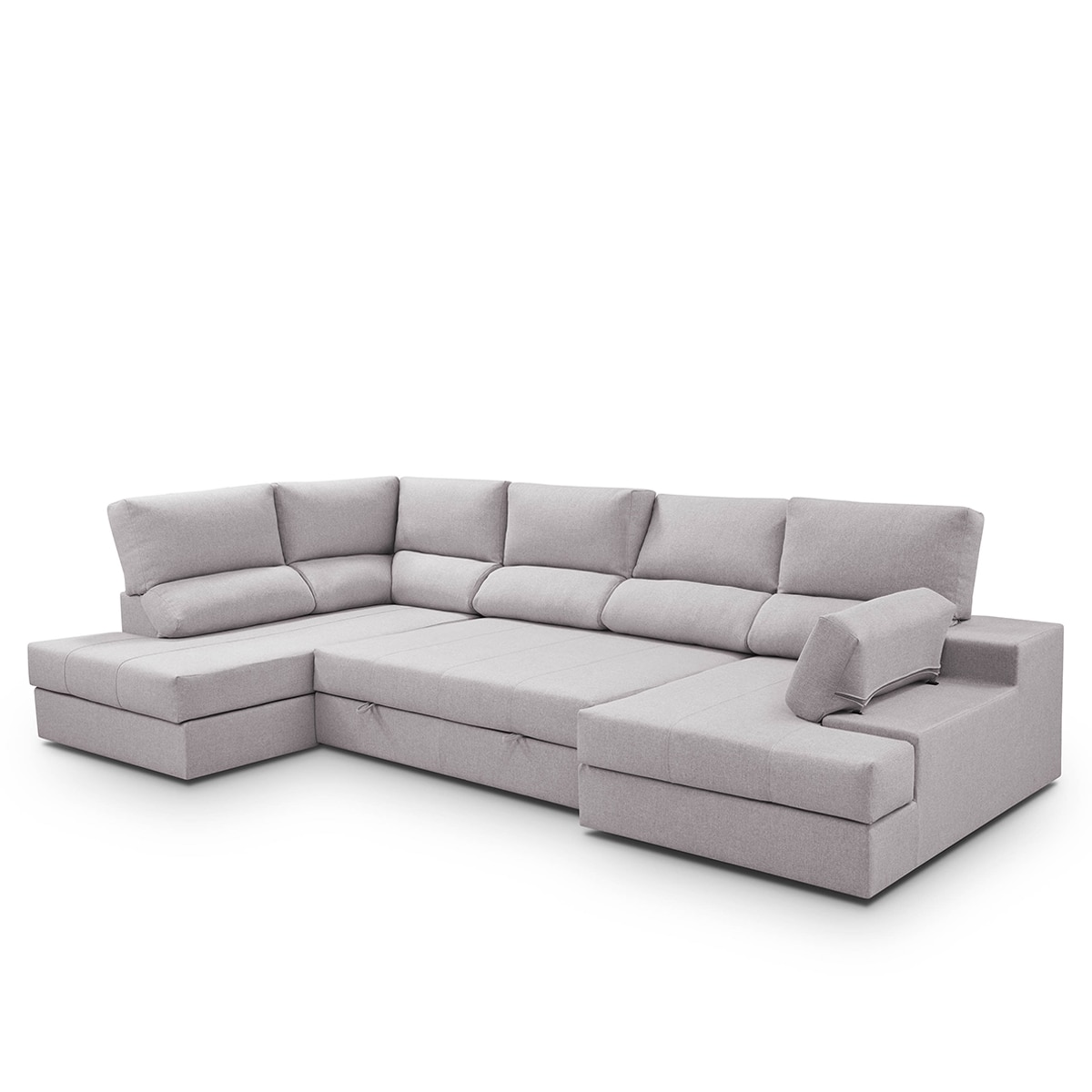 Sofá cama con rinconera izquierda y chaiselongue derecha Eskil El Corte Inglés - Gris claro 296 cm Gris claro-7