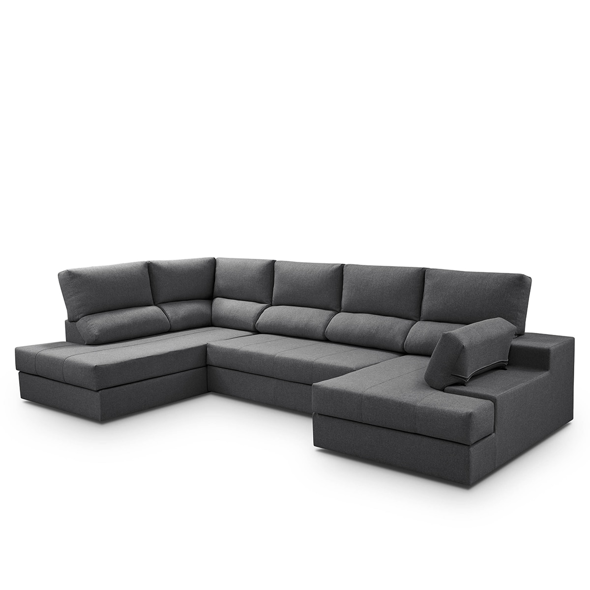 Sofá-Cama com Canto Esquerdo e Chaise Longue Direita Eskil Antracite-4