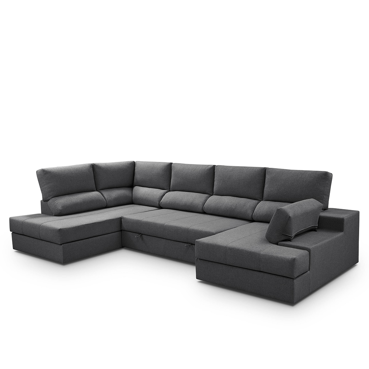 Sofá-Cama com Canto Esquerdo e Chaise Longue Direita Eskil Antracite-5