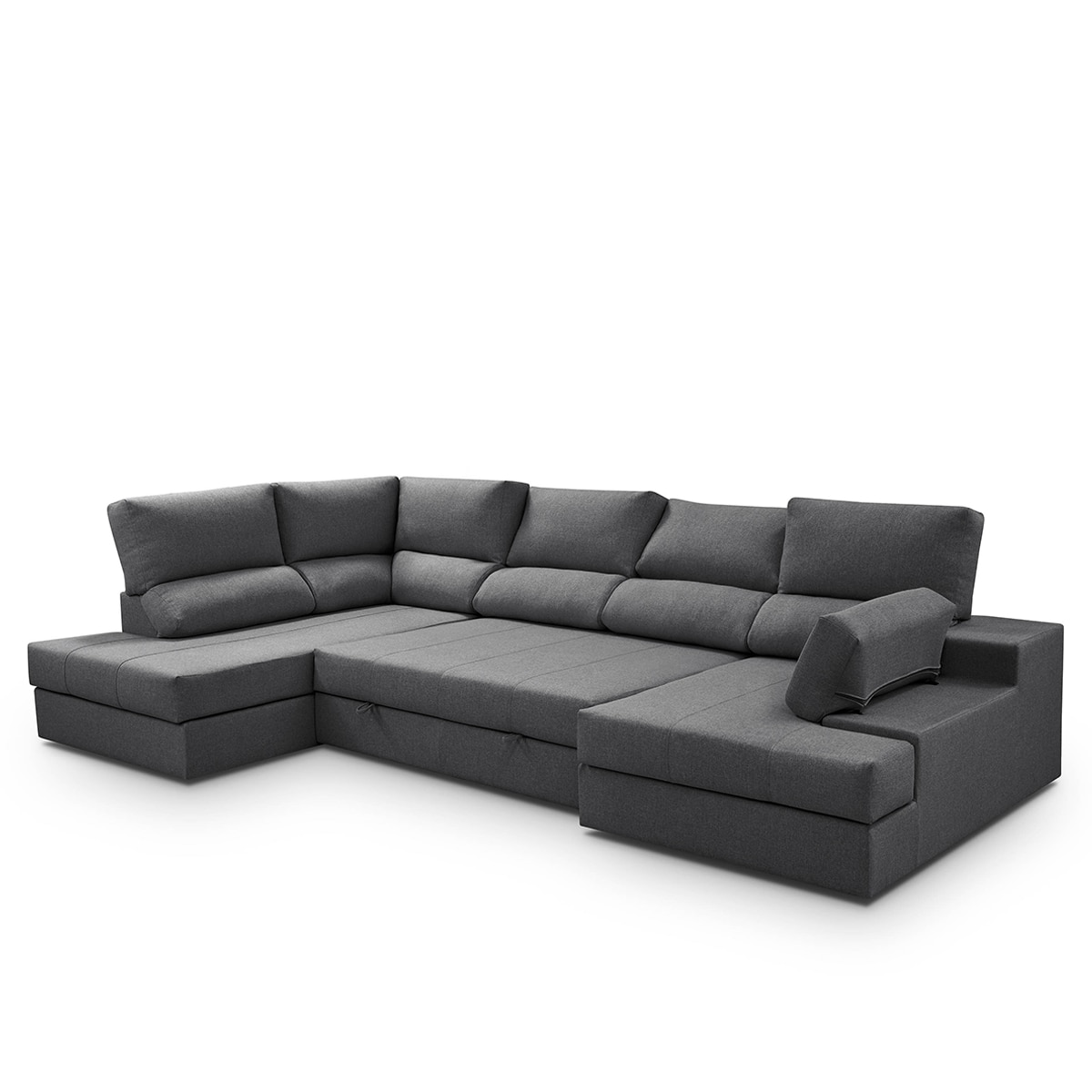 Sofá-Cama com Canto Esquerdo e Chaise Longue Direita Eskil Antracite-9