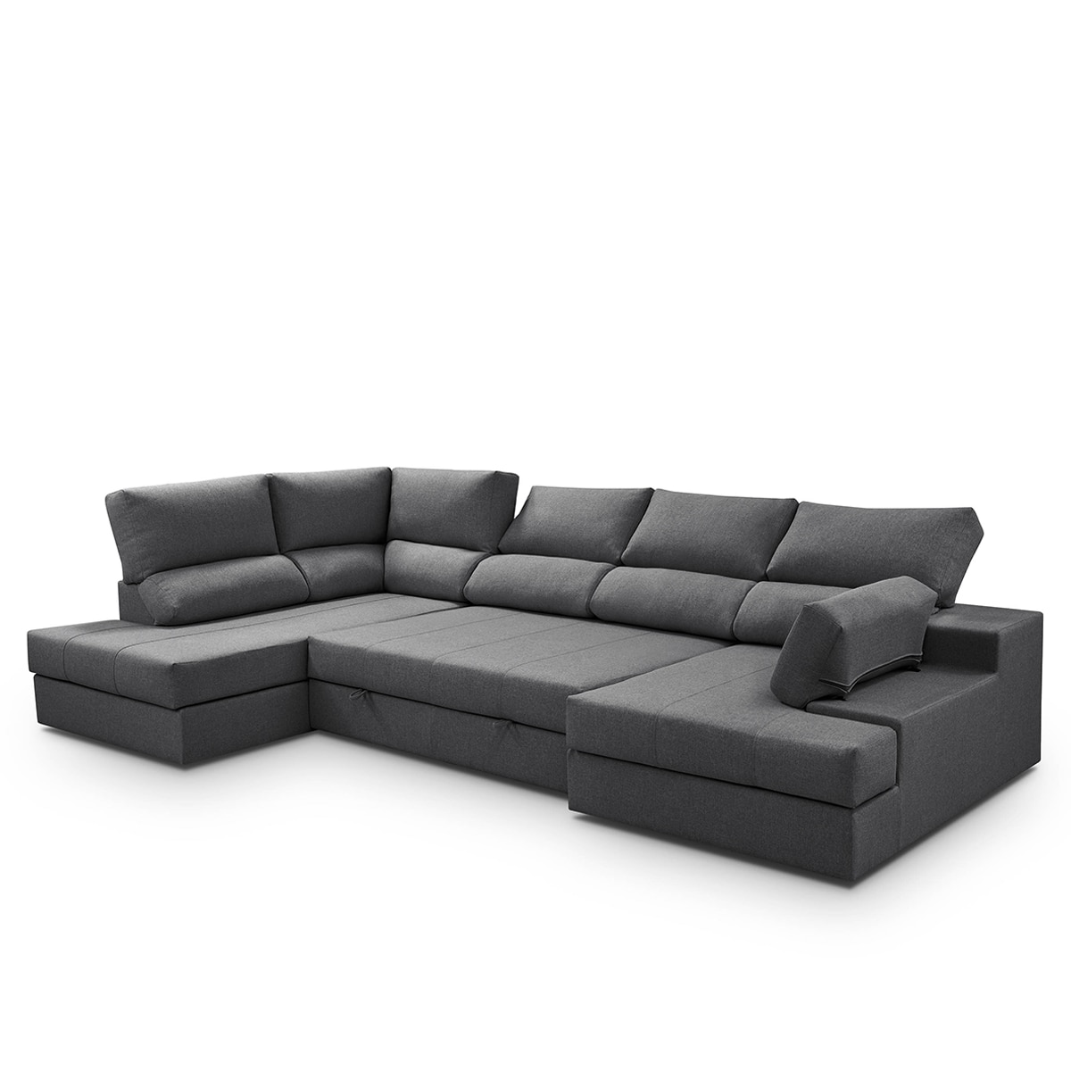 Sofá-Cama com Canto Esquerdo e Chaise Longue Direita Eskil Antracite-12