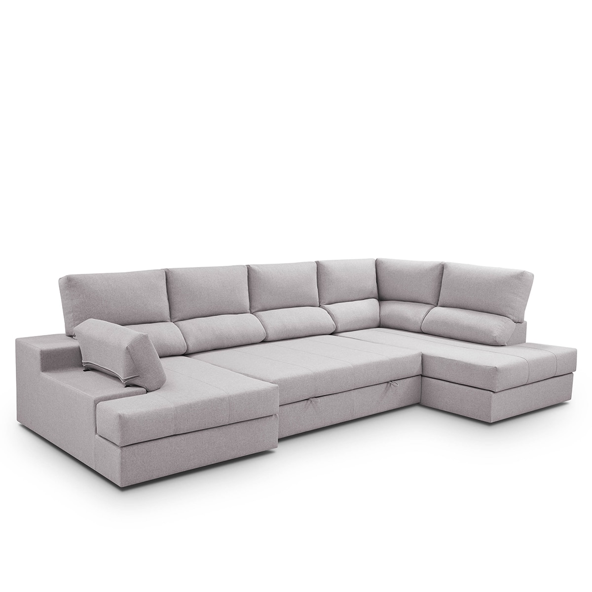 Sofá cama con rinconera derecha y chaiselongue izquierda Eskil El Corte Inglés - Gris claro 296 cm Gris claro-6