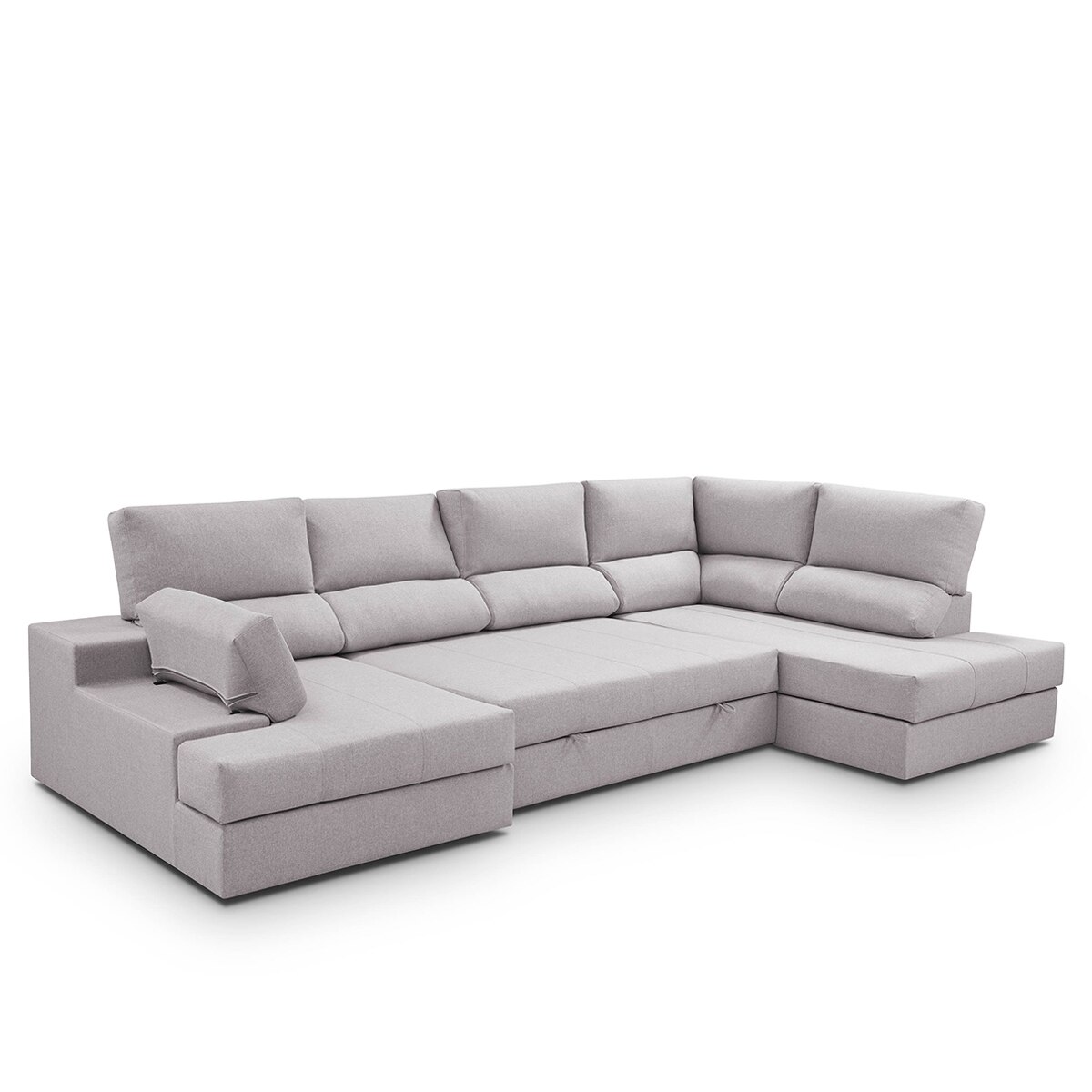 Sofá cama con rinconera derecha y chaiselongue izquierda Eskil El Corte Inglés - Gris claro 296 cm Gris claro-7