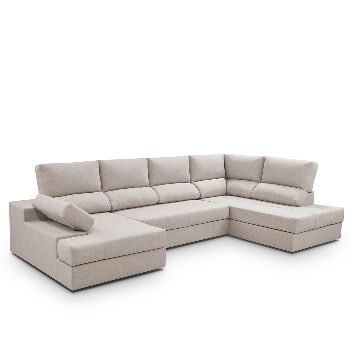 Sofá cama con rinconera derecha y chaiselongue izquierda Eskil - Crudo 296 cm Crudo-3