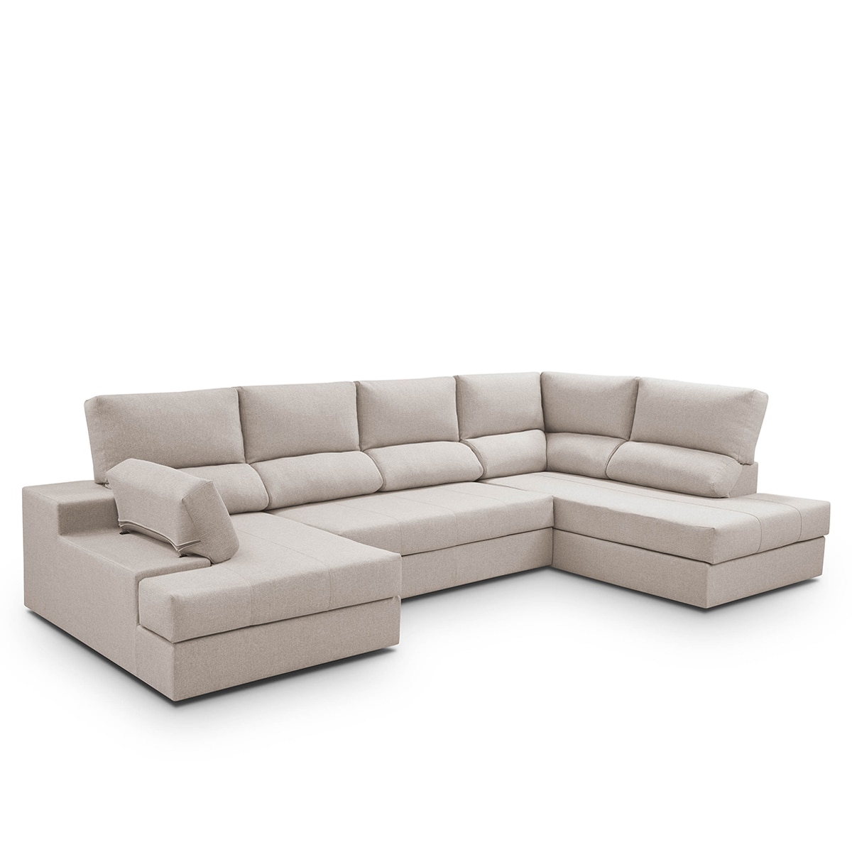 Sofá cama con rinconera derecha y chaiselongue izquierda Eskil - Crudo 296 cm Crudo-4