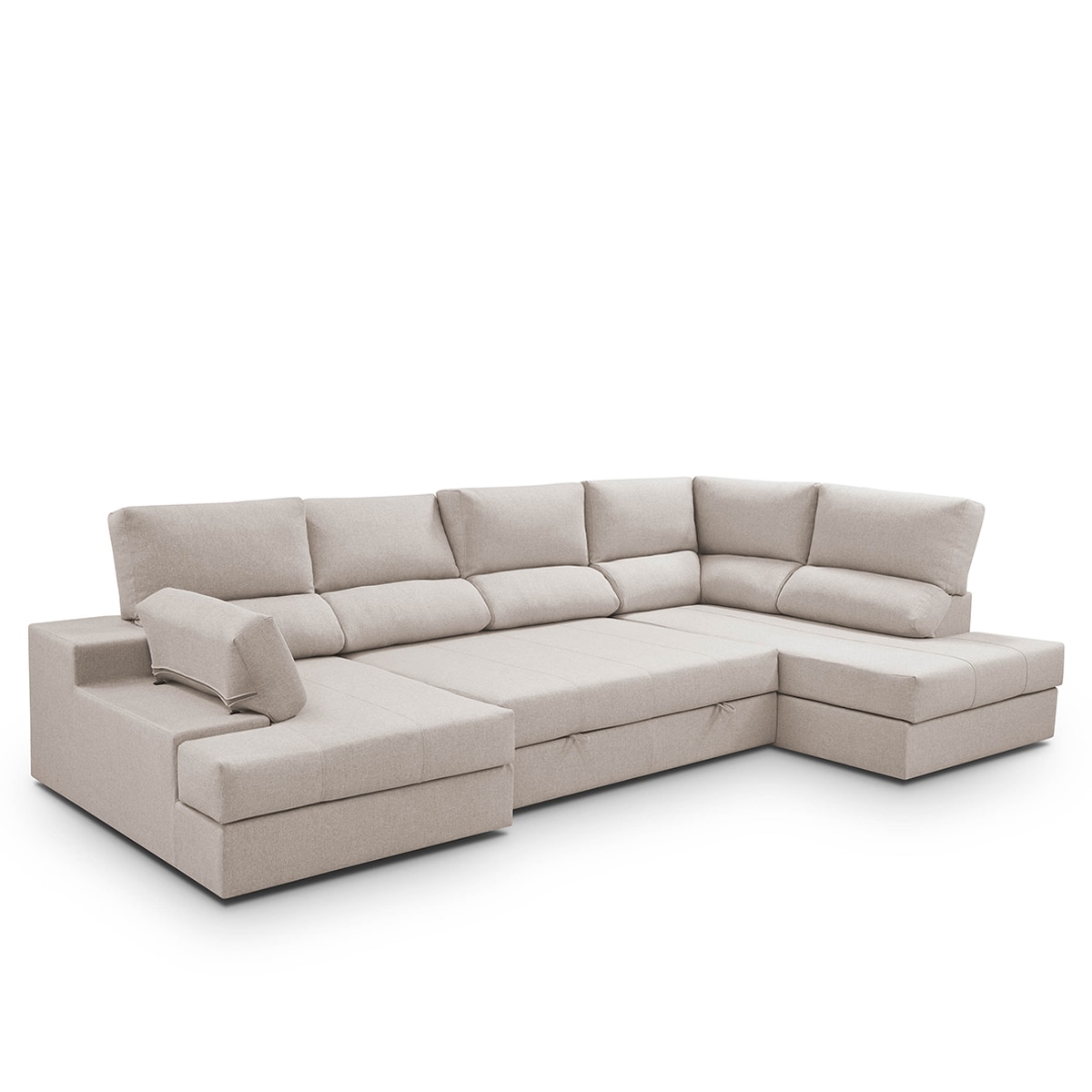 Sofá cama con rinconera derecha y chaiselongue izquierda Eskil - Crudo 296 cm Crudo-7