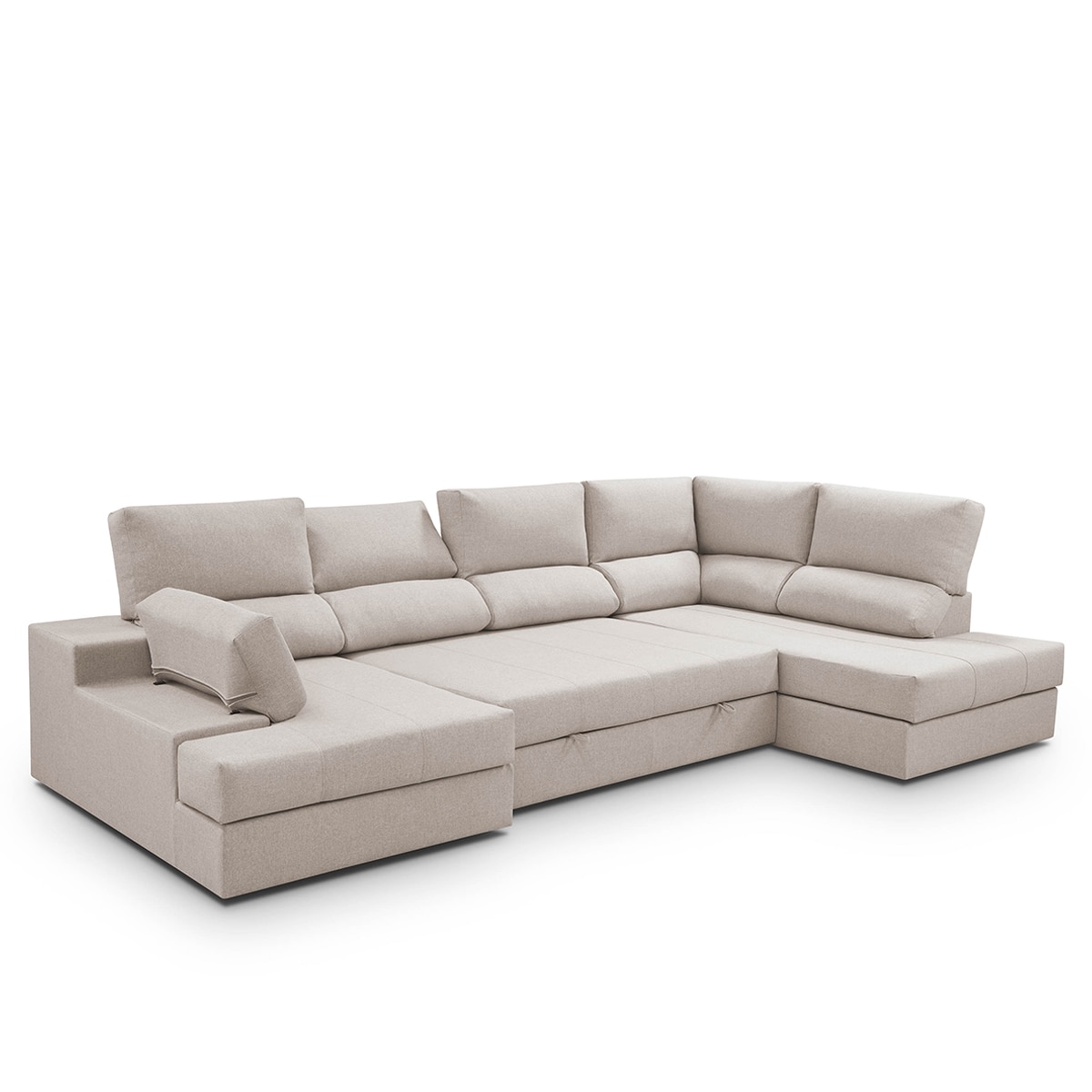 Sofá cama con rinconera derecha y chaiselongue izquierda Eskil - Crudo 296 cm Crudo-8