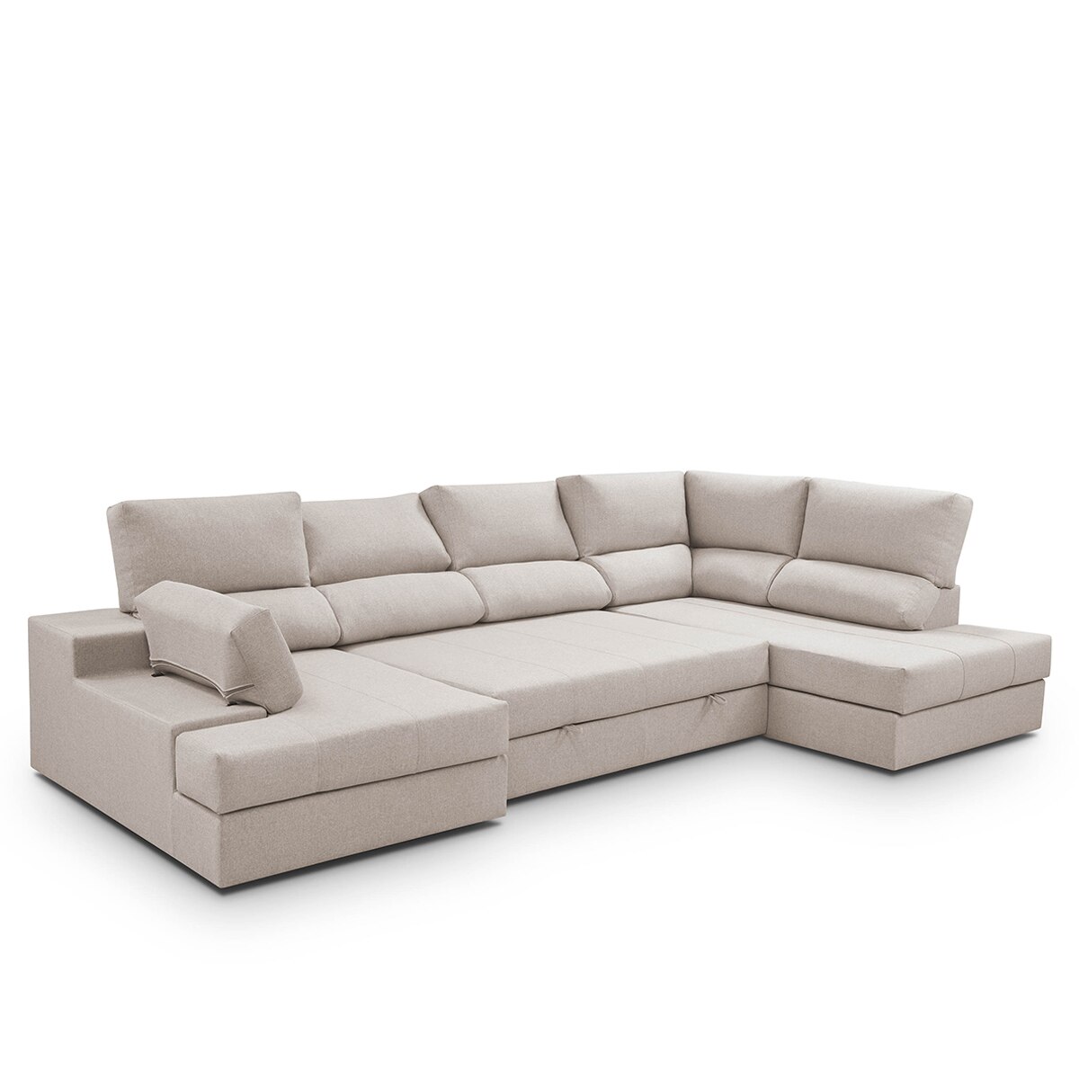 Sofá cama con rinconera derecha y chaiselongue izquierda Eskil - Crudo 296 cm Crudo-9