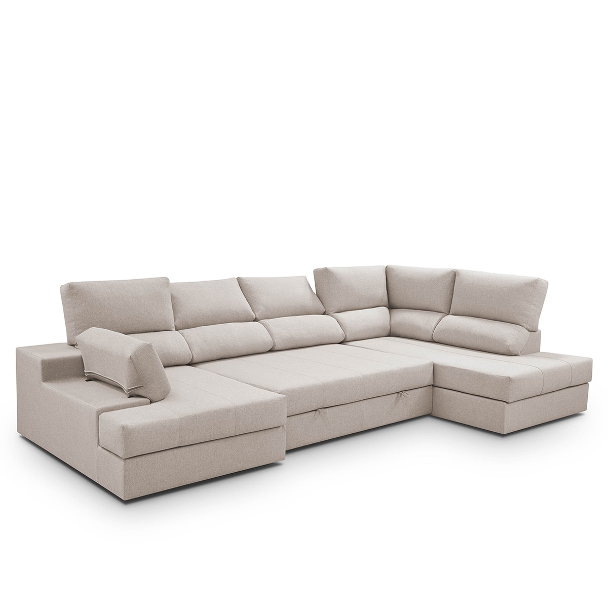 Sofá cama con rinconera derecha y chaiselongue izquierda Eskil - Crudo 296 cm Crudo-10