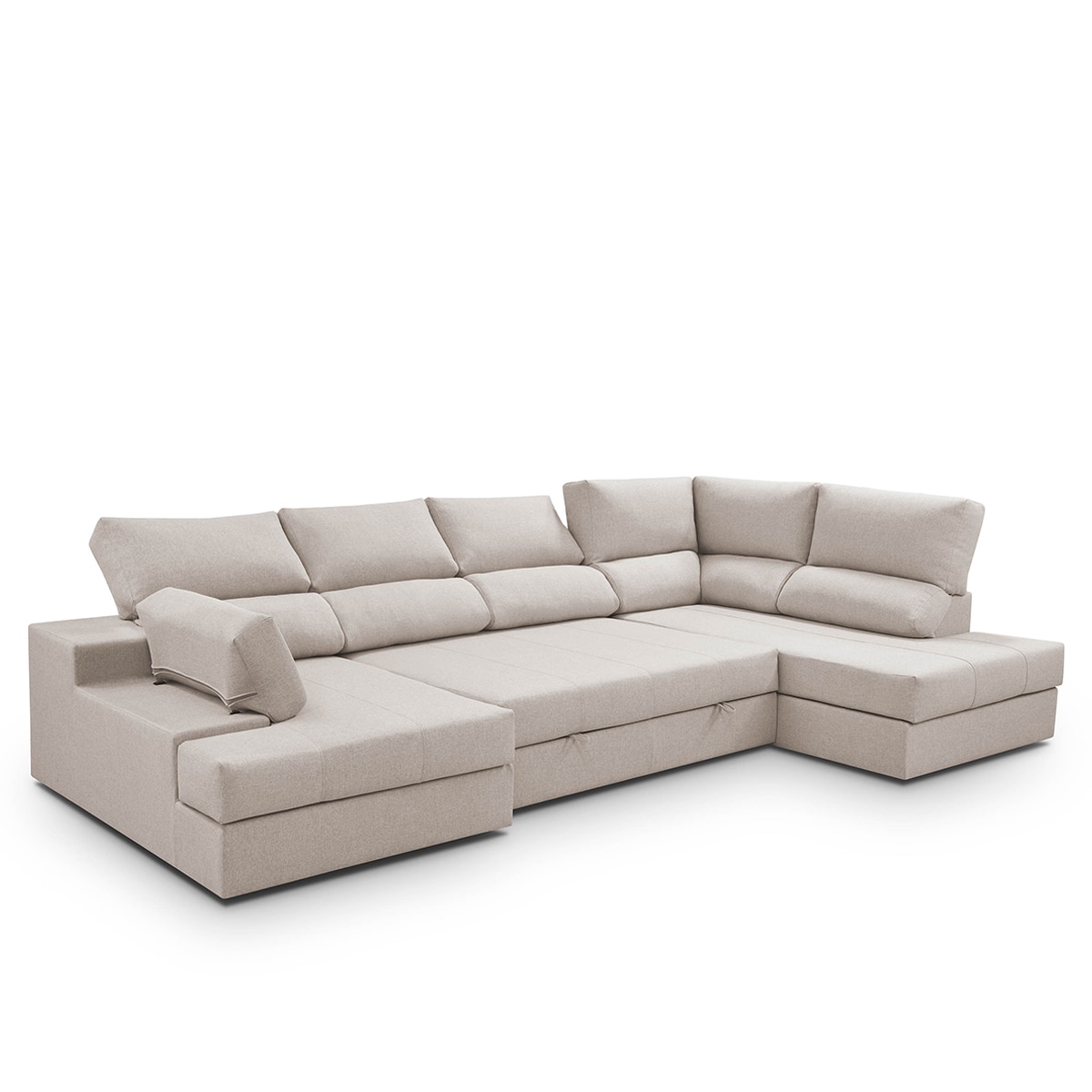 Sofá cama con rinconera derecha y chaiselongue izquierda Eskil - Crudo 296 cm Crudo-12