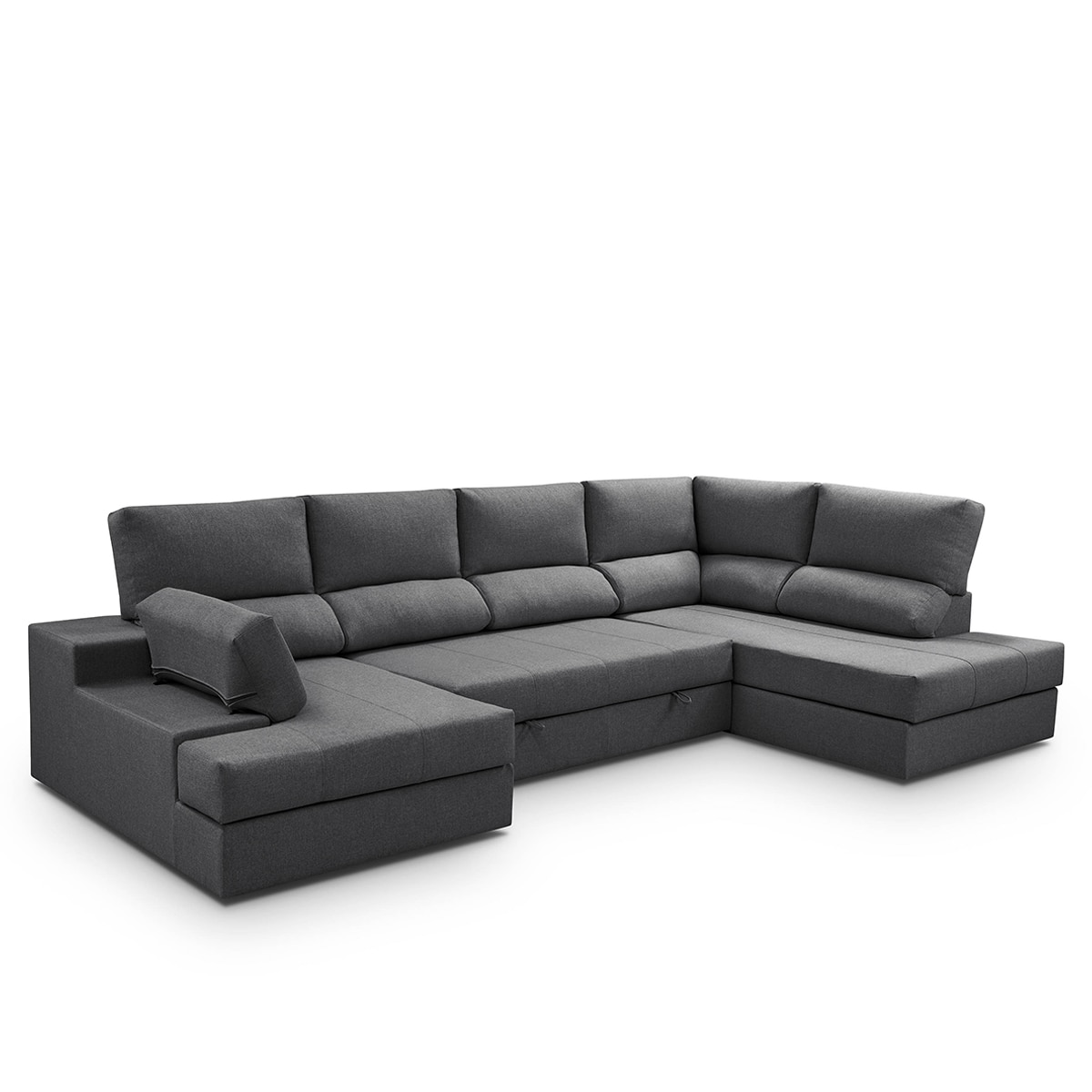 Sofá-Cama com Canto Direito e Chaise Longue Esquerda Eskil Antracite-4