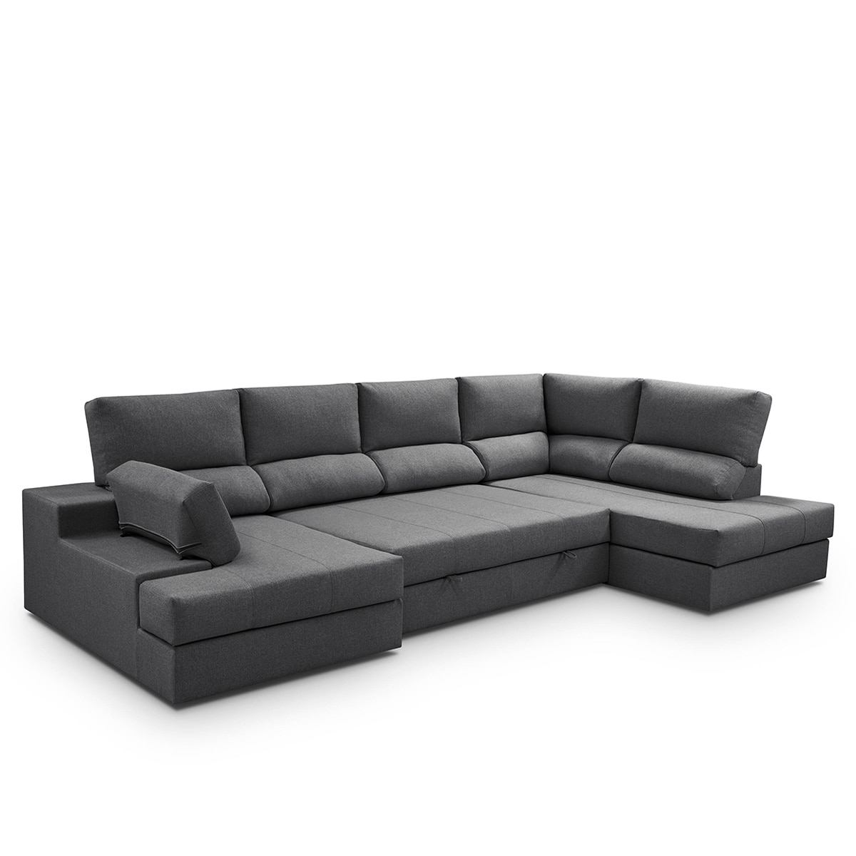 Sofá-Cama com Canto Direito e Chaise Longue Esquerda Eskil Antracite-5