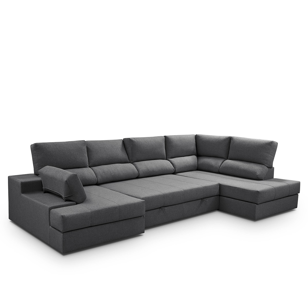 Sofá-Cama com Canto Direito e Chaise Longue Esquerda Eskil Antracite-6