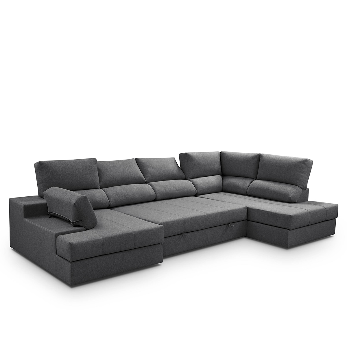 Sofá-Cama com Canto Direito e Chaise Longue Esquerda Eskil Antracite-9